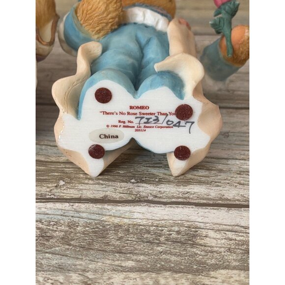 Cherished Teddies Romeo & Juliet Collector Set 1996 Pre-owned in Box w/FLAW - Picture 10 of 16
